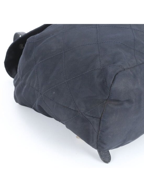 Prada Triangle Logo Tessuto Nylon Quilted Leather Backpack main image 4